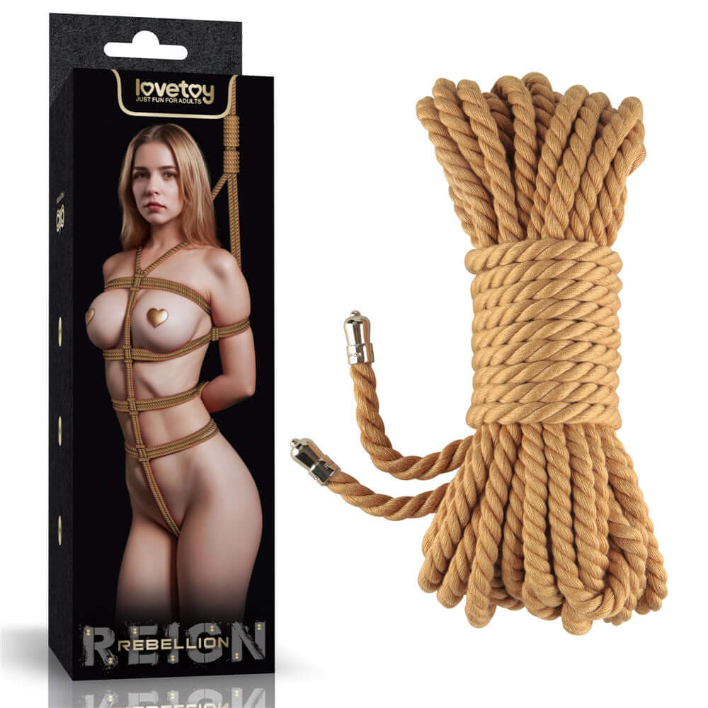 Rebellion Reign Bondage Rope - Natural 10 metre length
